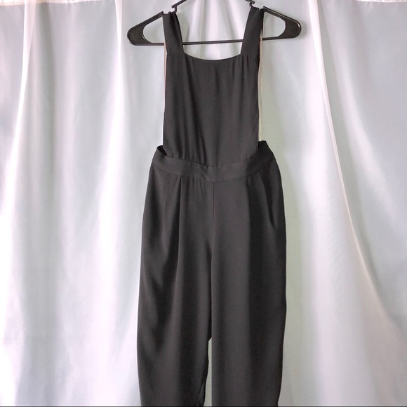 black dressy overalls